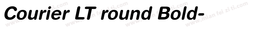Courier LT round Bold字体转换
